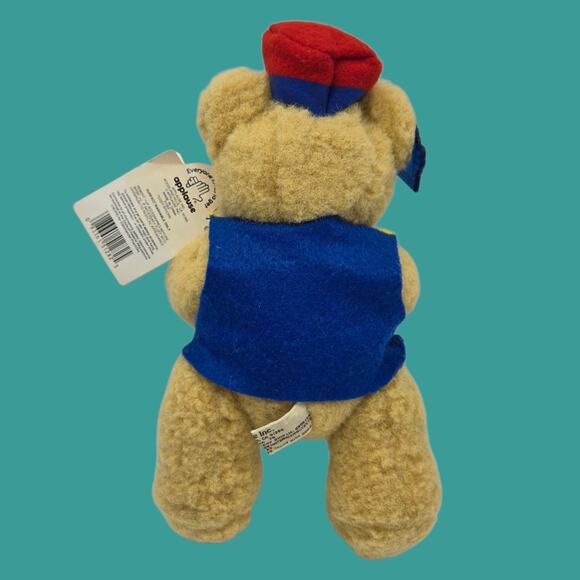 Bears in Toyland Vintage 10" Applause Jointed Posable Plush Toy Bear with Horn - Picture 10 of 15
